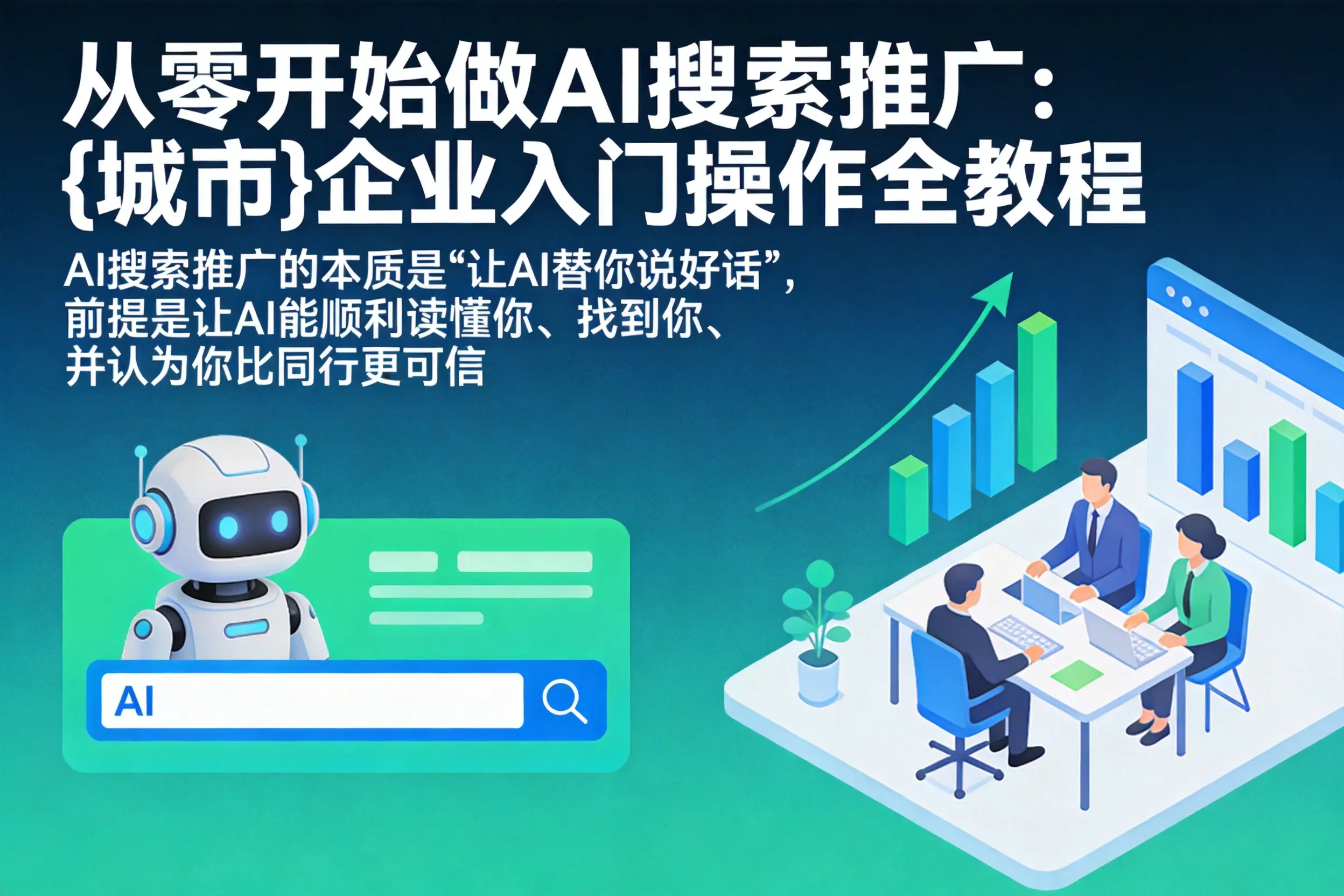 从零开始做AI搜索推广：甘德企业入门操作全教程